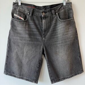 Diesel Men’s D-Strukt-Short Grey Jeans Shorts Sz. 33 Denim Y2K Utility Baggy
